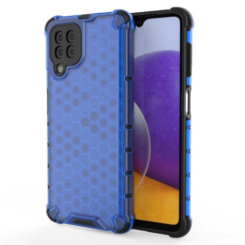 Honeycomb etui pancerny pokrowiec z żelową ramką Samsung Galaxy A22 4G niebieski Honeycomb etui pancerny pokrowiec z żelową ramką Samsung Galaxy A22 4G niebieski