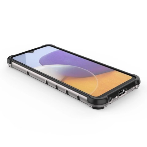 Honeycomb etui pancerny pokrowiec z żelową ramką Samsung Galaxy A22 4G niebieski Honeycomb etui pancerny pokrowiec z żelową ramką Samsung Galaxy A22 4G niebieski