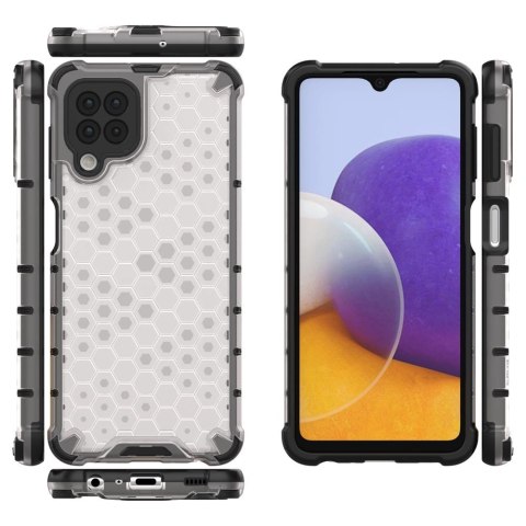 Honeycomb etui pancerny pokrowiec z żelową ramką Samsung Galaxy A22 4G przezroczysty Honeycomb etui pancerny pokrowiec z żelową ramką Samsung Galaxy A22 4G przezroczysty