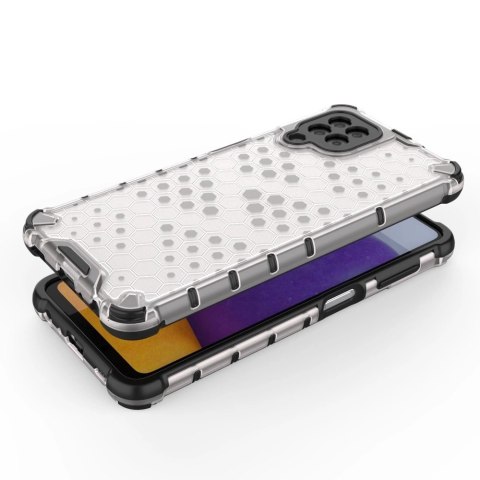 Honeycomb etui pancerny pokrowiec z żelową ramką Samsung Galaxy A22 4G przezroczysty Honeycomb etui pancerny pokrowiec z żelową ramką Samsung Galaxy A22 4G przezroczysty