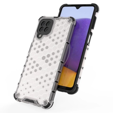 Honeycomb etui pancerny pokrowiec z żelową ramką Samsung Galaxy A22 4G przezroczysty Honeycomb etui pancerny pokrowiec z żelową ramką Samsung Galaxy A22 4G przezroczysty