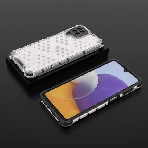 Honeycomb etui pancerny pokrowiec z żelową ramką Samsung Galaxy A22 4G przezroczysty Honeycomb etui pancerny pokrowiec z żelową ramką Samsung Galaxy A22 4G przezroczysty