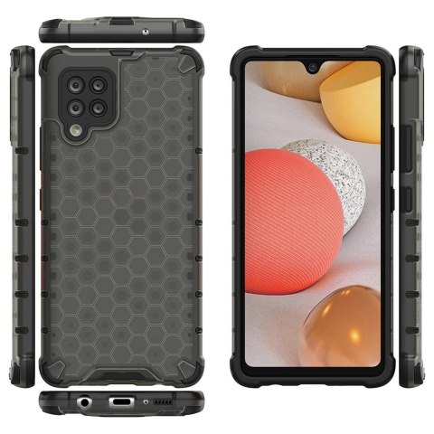 Honeycomb etui pancerny pokrowiec z żelową ramką Samsung Galaxy A42 5G czarny Honeycomb etui pancerny pokrowiec z żelową ramką Samsung Galaxy A42 5G czarny