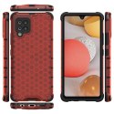 Honeycomb etui pancerny pokrowiec z żelową ramką Samsung Galaxy A42 5G czerwony Honeycomb etui pancerny pokrowiec z żelową ramką Samsung Galaxy A42 5G czerwony