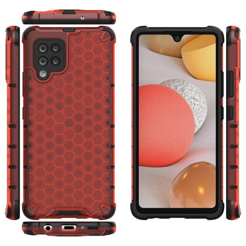 Honeycomb etui pancerny pokrowiec z żelową ramką Samsung Galaxy A42 5G czerwony Honeycomb etui pancerny pokrowiec z żelową ramką Samsung Galaxy A42 5G czerwony