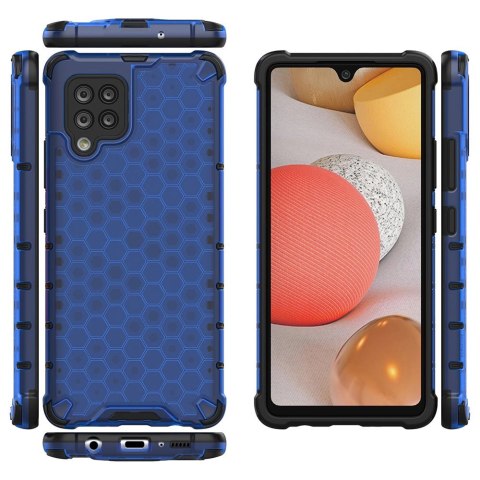 Honeycomb etui pancerny pokrowiec z żelową ramką Samsung Galaxy A42 5G niebieski Honeycomb etui pancerny pokrowiec z żelową ramką Samsung Galaxy A42 5G niebieski