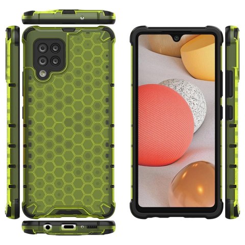 Honeycomb etui pancerny pokrowiec z żelową ramką Samsung Galaxy A42 5G zielony Honeycomb etui pancerny pokrowiec z żelową ramką Samsung Galaxy A42 5G zielony