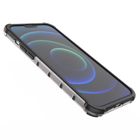 Honeycomb etui pancerny pokrowiec z żelową ramką iPhone 13 Pro Max czerwony Honeycomb etui pancerny pokrowiec z żelową ramką iPhone 13 Pro Max czerwony