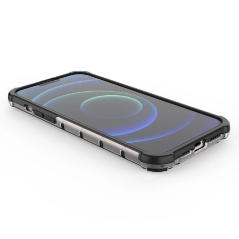 Honeycomb etui pancerny pokrowiec z żelową ramką iPhone 13 Pro Max czerwony Honeycomb etui pancerny pokrowiec z żelową ramką iPhone 13 Pro Max czerwony