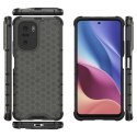 Honeycomb etui pancerny pokrowiec z żelową ramką Xiaomi Redmi K40 Pro+ / K40 Pro / K40 / Poco F3 czarny Honeycomb etui pancerny pokrowiec z żelową ramką Xiaomi Redmi K40 Pro+ / K40 Pro / K40 / Poco F3 czarny