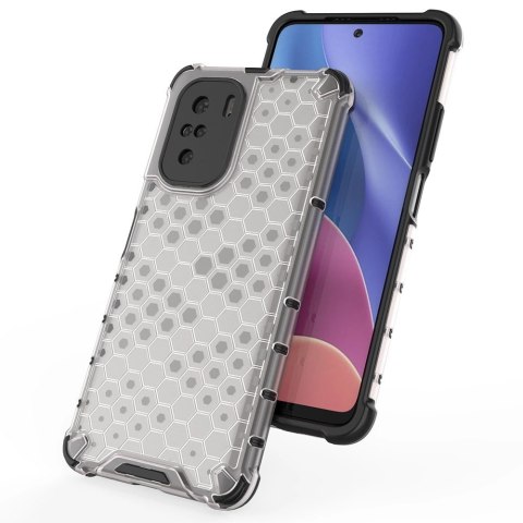 Honeycomb etui pancerny pokrowiec z żelową ramką Xiaomi Redmi K40 Pro+ / K40 Pro / K40 / Poco F3 czerwony Honeycomb etui pancerny pokrowiec z żelową ramką Xiaomi Redmi K40 Pro+ / K40 Pro / K40 / Poco F3 czerwony