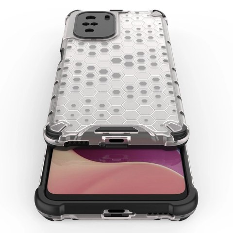Honeycomb etui pancerny pokrowiec z żelową ramką Xiaomi Redmi K40 Pro+ / K40 Pro / K40 / Poco F3 czerwony Honeycomb etui pancerny pokrowiec z żelową ramką Xiaomi Redmi K40 Pro+ / K40 Pro / K40 / Poco F3 czerwony