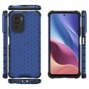 Honeycomb etui pancerny pokrowiec z żelową ramką Xiaomi Redmi K40 Pro+ / K40 Pro / K40 / Poco F3 niebieski Honeycomb etui pancerny pokrowiec z żelową ramką Xiaomi Redmi K40 Pro+ / K40 Pro / K40 / Poco F3 niebieski