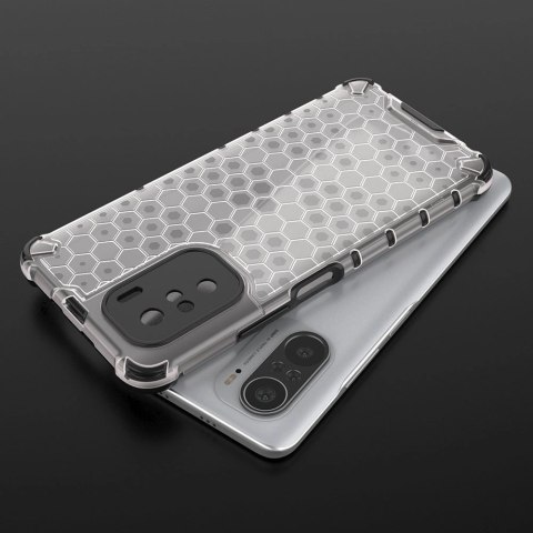 Honeycomb etui pancerny pokrowiec z żelową ramką Xiaomi Redmi K40 Pro+ / K40 Pro / K40 / Poco F3 niebieski Honeycomb etui pancerny pokrowiec z żelową ramką Xiaomi Redmi K40 Pro+ / K40 Pro / K40 / Poco F3 niebieski
