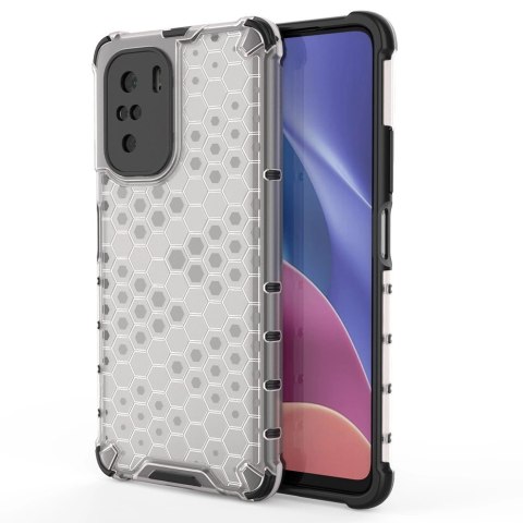 Honeycomb etui pancerny pokrowiec z żelową ramką Xiaomi Redmi K40 Pro+ / K40 Pro / K40 / Poco F3 przezroczysty Honeycomb etui pancerny pokrowiec z żelową ramką Xiaomi Redmi K40 Pro+ / K40 Pro / K40 / Poco F3 przezroczysty