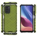 Honeycomb etui pancerny pokrowiec z żelową ramką Xiaomi Redmi K40 Pro+ / K40 Pro / K40 / Poco F3 zielony Honeycomb etui pancerny pokrowiec z żelową ramką Xiaomi Redmi K40 Pro+ / K40 Pro / K40 / Poco F3 zielony