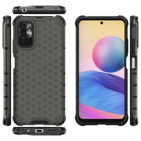 Honeycomb etui pancerny pokrowiec z żelową ramką Xiaomi Redmi Note 10 5G / Poco M3 Pro czarny Honeycomb etui pancerny pokrowiec z żelową ramką Xiaomi Redmi Note 10 5G / Poco M3 Pro czarny