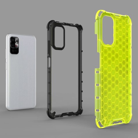 Honeycomb etui pancerny pokrowiec z żelową ramką Xiaomi Redmi Note 10 5G / Poco M3 Pro czarny Honeycomb etui pancerny pokrowiec z żelową ramką Xiaomi Redmi Note 10 5G / Poco M3 Pro czarny
