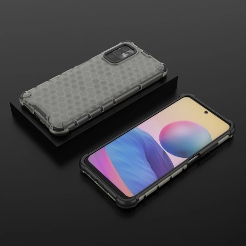 Honeycomb etui pancerny pokrowiec z żelową ramką Xiaomi Redmi Note 10 5G / Poco M3 Pro czarny Honeycomb etui pancerny pokrowiec z żelową ramką Xiaomi Redmi Note 10 5G / Poco M3 Pro czarny