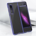 Plating Case hard case pokrowiec etui z metaliczną ramką Samsung Galaxy Fold niebieski Plating Case hard case pokrowiec etui z metaliczną ramką Samsung Galaxy Fold niebieski