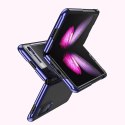 Plating Case hard case pokrowiec etui z metaliczną ramką Samsung Galaxy Fold niebieski Plating Case hard case pokrowiec etui z metaliczną ramką Samsung Galaxy Fold niebieski