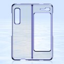 Plating Case hard case pokrowiec etui z metaliczną ramką Samsung Galaxy Fold niebieski Plating Case hard case pokrowiec etui z metaliczną ramką Samsung Galaxy Fold niebieski