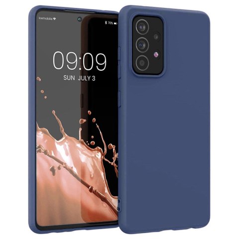 Silicone Case elastyczne silikonowe etui pokrowiec Samsung Galaxy A22 4G niebieski Silicone Case elastyczne silikonowe etui pokrowiec Samsung Galaxy A22 4G niebieski