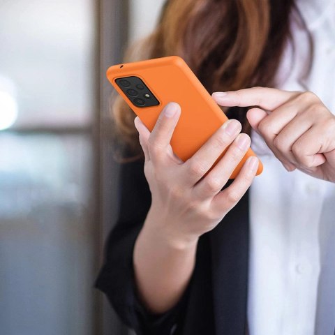 Silicone Case elastyczne silikonowe etui pokrowiec Samsung Galaxy A22 4G różowy Silicone Case elastyczne silikonowe etui pokrowiec Samsung Galaxy A22 4G różowy