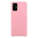 Silicone Case elastyczne silikonowe etui pokrowiec Samsung Galaxy A72 4G różowy Silicone Case elastyczne silikonowe etui pokrowiec Samsung Galaxy A72 4G różowy