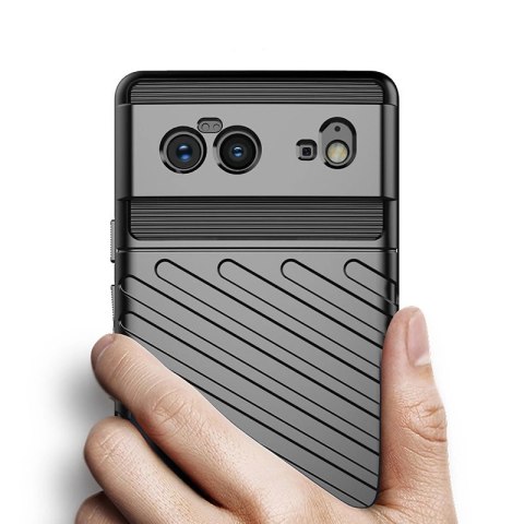 Thunder Case elastyczne pancerne etui pokrowiec Google Pixel 6 czarny Thunder Case elastyczne pancerne etui pokrowiec Google Pixel 6 czarny