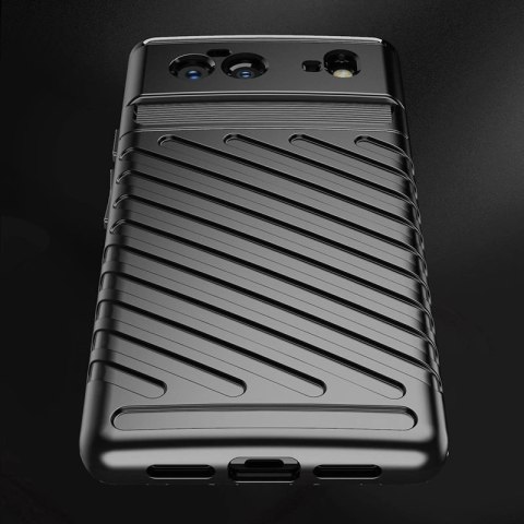 Thunder Case elastyczne pancerne etui pokrowiec Google Pixel 6 czarny Thunder Case elastyczne pancerne etui pokrowiec Google Pixel 6 czarny