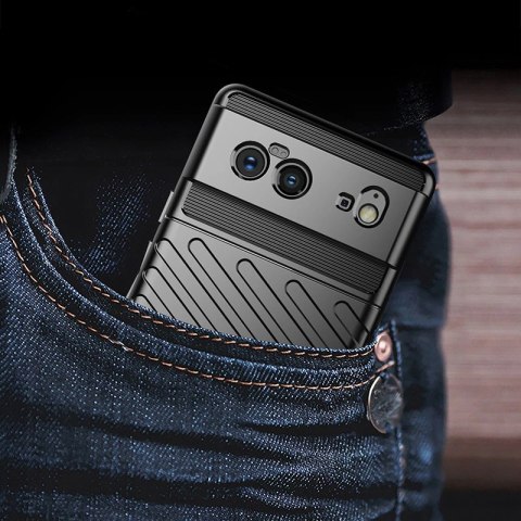 Thunder Case elastyczne pancerne etui pokrowiec Google Pixel 6 czarny Thunder Case elastyczne pancerne etui pokrowiec Google Pixel 6 czarny