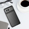 Thunder Case elastyczne pancerne etui pokrowiec Google Pixel 6 czarny Thunder Case elastyczne pancerne etui pokrowiec Google Pixel 6 czarny