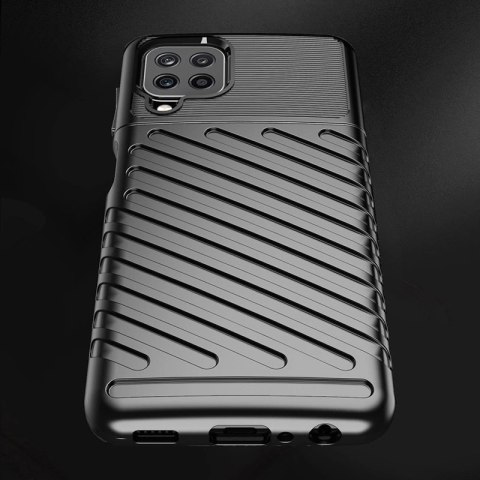Thunder Case elastyczne pancerne etui pokrowiec Samsung Galaxy A22 4G czarny Thunder Case elastyczne pancerne etui pokrowiec Samsung Galaxy A22 4G czarny