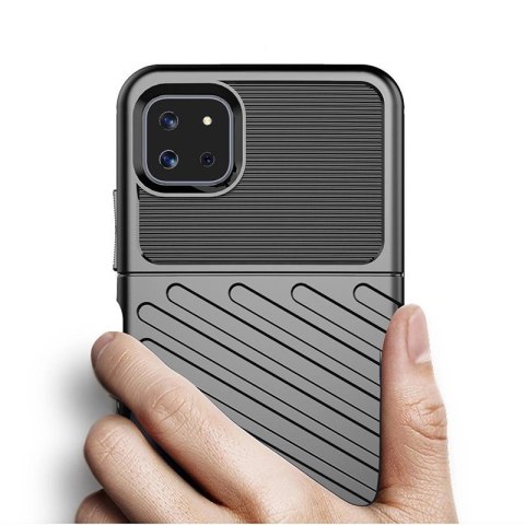 Thunder Case elastyczne pancerne etui pokrowiec Samsung Galaxy A22 5G niebieski Thunder Case elastyczne pancerne etui pokrowiec Samsung Galaxy A22 5G niebieski
