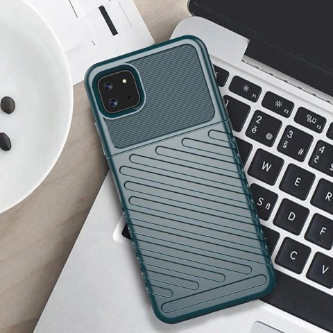 Thunder Case elastyczne pancerne etui pokrowiec Samsung Galaxy A22 5G niebieski Thunder Case elastyczne pancerne etui pokrowiec Samsung Galaxy A22 5G niebieski
