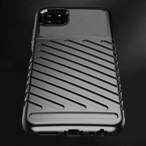 Thunder Case elastyczne pancerne etui pokrowiec Samsung Galaxy A22 5G niebieski Thunder Case elastyczne pancerne etui pokrowiec Samsung Galaxy A22 5G niebieski
