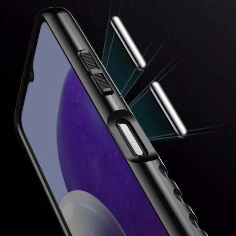 Thunder Case elastyczne pancerne etui pokrowiec Samsung Galaxy A22 5G niebieski Thunder Case elastyczne pancerne etui pokrowiec Samsung Galaxy A22 5G niebieski