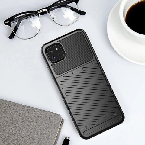 Thunder Case elastyczne pancerne etui pokrowiec Samsung Galaxy A22 5G niebieski Thunder Case elastyczne pancerne etui pokrowiec Samsung Galaxy A22 5G niebieski