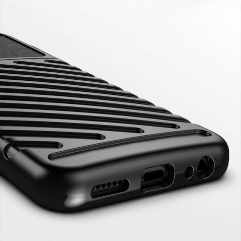 Thunder Case elastyczne pancerne etui pokrowiec Samsung Galaxy A22 5G niebieski Thunder Case elastyczne pancerne etui pokrowiec Samsung Galaxy A22 5G niebieski