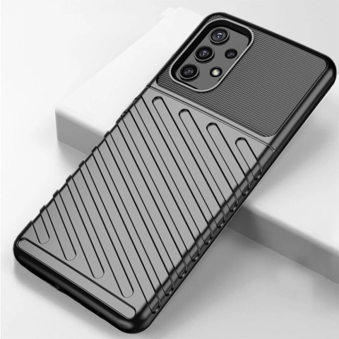 Thunder Case elastyczne pancerne etui pokrowiec Samsung Galaxy A32 5G niebieski Thunder Case elastyczne pancerne etui pokrowiec Samsung Galaxy A32 5G niebieski
