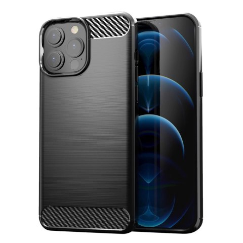 Carbon Case elastyczne etui pokrowiec iPhone 13 Pro Max czarny Carbon Case elastyczne etui pokrowiec iPhone 13 Pro Max czarny