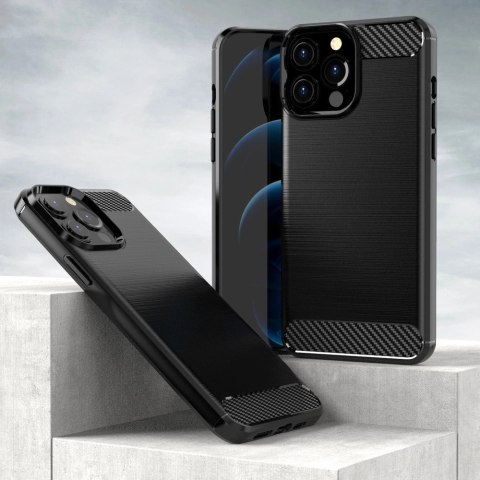 Carbon Case elastyczne etui pokrowiec iPhone 13 Pro Max czarny Carbon Case elastyczne etui pokrowiec iPhone 13 Pro Max czarny