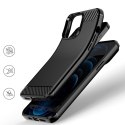 Carbon Case elastyczne etui pokrowiec iPhone 13 Pro Max czarny Carbon Case elastyczne etui pokrowiec iPhone 13 Pro Max czarny