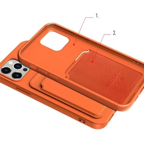 Card Case silikonowe etui portfel z kieszonką na kartę dokumenty do Samsung Galaxy A42 5G ciemnozielony Card Case silikonowe etui portfel z kieszonką na kartę dokumenty do Samsung Galaxy A42 5G ciemnozielony