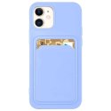 Card Case silikonowe etui portfel z kieszonką na kartę dokumenty do Samsung Galaxy A42 5G fioletowy Card Case silikonowe etui portfel z kieszonką na kartę dokumenty do Samsung Galaxy A42 5G fioletowy