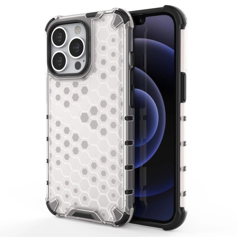Honeycomb etui pancerny pokrowiec z żelową ramką iPhone 13 Pro przezroczysty Honeycomb etui pancerny pokrowiec z żelową ramką iPhone 13 Pro przezroczysty