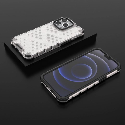 Honeycomb etui pancerny pokrowiec z żelową ramką iPhone 13 Pro przezroczysty Honeycomb etui pancerny pokrowiec z żelową ramką iPhone 13 Pro przezroczysty