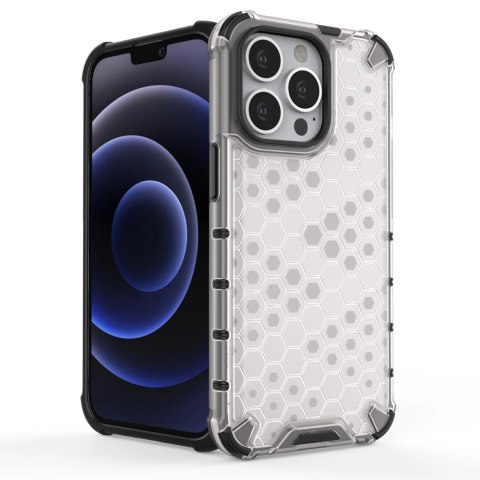 Honeycomb etui pancerny pokrowiec z żelową ramką iPhone 13 Pro zielony Honeycomb etui pancerny pokrowiec z żelową ramką iPhone 13 Pro zielony