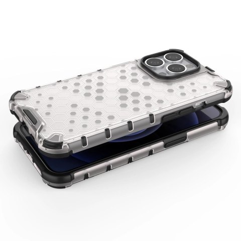Honeycomb etui pancerny pokrowiec z żelową ramką iPhone 13 Pro zielony Honeycomb etui pancerny pokrowiec z żelową ramką iPhone 13 Pro zielony